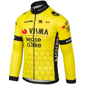 Herren Team Visma Lease a bike 2025 langarm trikot Radtrikot Kaufen