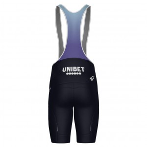 Herren Team Unibet Rockets 2025 Santini tragerhose-Blau Radtrikot Kaufen