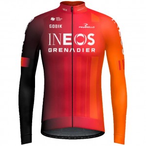 Herren Gobik Ineos Grenadiers 2025 Hyder langarm trikot Radtrikot Kaufen