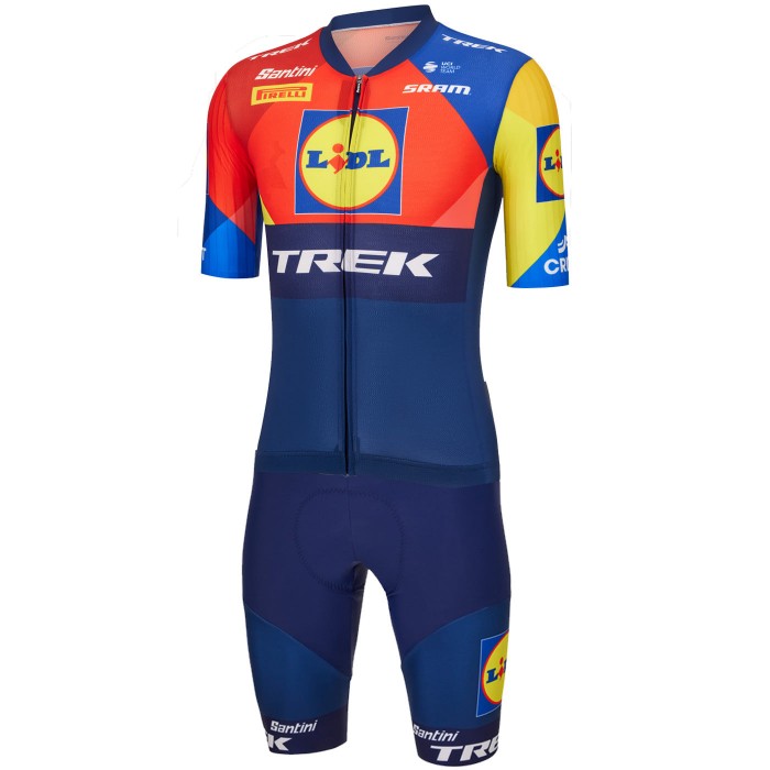 Herren Santini Lidl Trek 2025 Aero Roadsuit einteiler Radtrikot Kaufen Herren Santini Lidl Trek 2025 Aero Roadsuit einteiler Radtrikot Kaufen