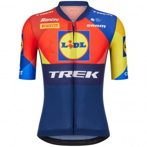 Herren Santini Lidl Trek 2025 Aero trikot Radtrikot Kaufen