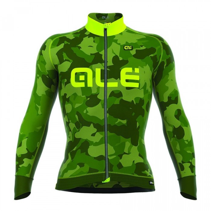 2016 ALE CAMO Radtrikot Langarm-Grün GELB FLUO Radtrikot Kaufen 2016 ALE CAMO Radtrikot Langarm-Grün GELB FLUO Radtrikot Kaufen