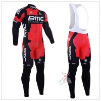 2016 BMC Fahrradbekleidung Radtrikot Satz Langarm und Lange Trägerhose Radtrikot Kaufen