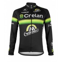 2016 Crelan-AA Drink Schwarz Radtrikot Langarm Radtrikot Kaufen