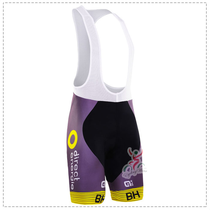 2016 Direct Energie purple Kurz Trägerhose Radtrikot Kaufen