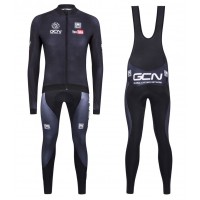 2016 GCN Sleek H20 Schwarz Fahrradbekleidung Satz Radtrikot Langarm+Lang Trägerhose Radtrikot Kaufen