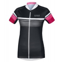 2016 GORE Radtrikot Kurzarm Damen Element Speedy schwarz rose Fuchsie Radtrikot Kaufen