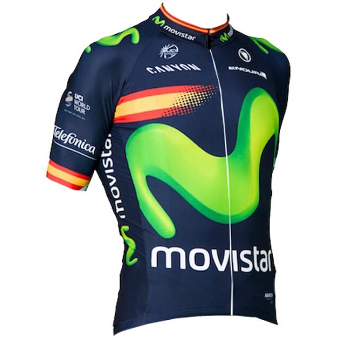 2016 Movistar Fahrradbekleidung Kurzarm Radtrikot 02 Radtrikot Kaufen