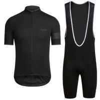 2016 RAPHA schwarz Fahrradbekleidung Radtrikot und Trägerhosen Set Radtrikot Kaufen