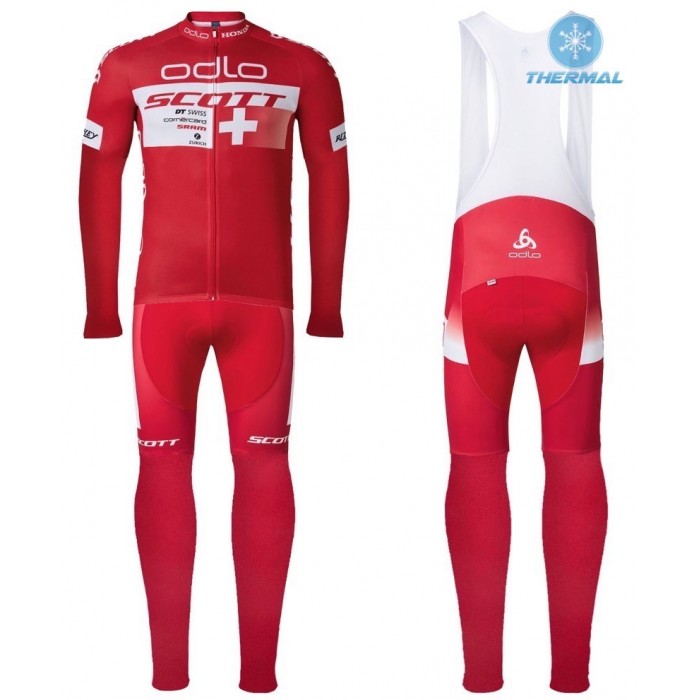 2016 Scott ODLO Team Rot thermisch Fahrradbekleidung Satz Radtrikot Langarm+Lang Trägerhose Radtrikot Kaufen 2016 Scott ODLO Team Rot thermisch Fahrradbekleidung Satz Radtrikot Langarm+Lang Trägerhose Radtrikot Kaufen