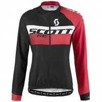 2016 Scott RC Schwarz-Rot Damen Radtrikot Langarm Radtrikot Kaufen