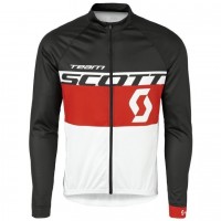 2016 Scott Team Schwarz-Rot-Weiß Radtrikot Langarm Radtrikot Kaufen