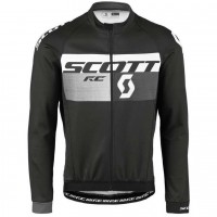 2016 Scott RC Schwarz-Grau Radtrikot Langarm Radtrikot Kaufen
