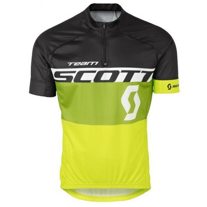 2016 Scott schwarz Grün gelb Radtrikot Kurzarm Radtrikot Kaufen