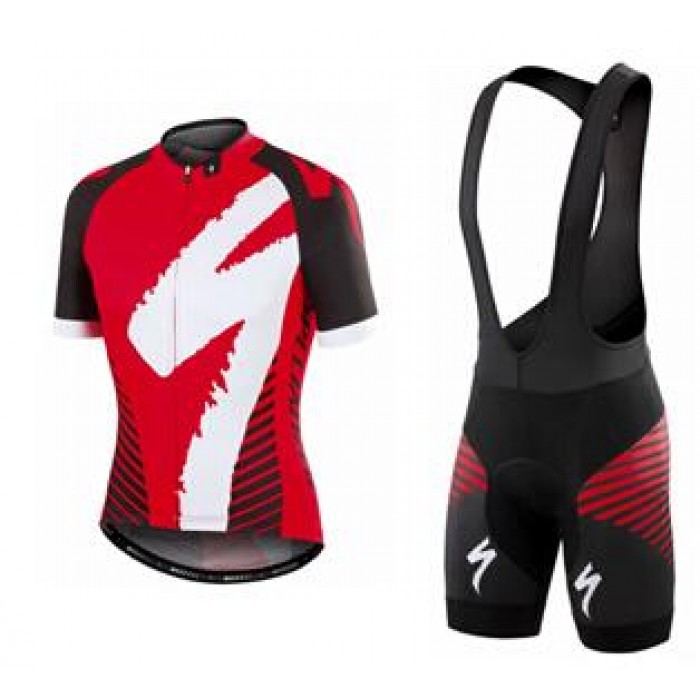 2016 Specialized Comp Racing Ss rouge Fahrradbekleidung Satz Fahrradtrikot Kurzarm Trikot und Kurz Trägerhose Radtrikot Kaufen