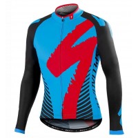 2016 Specialized Team LS Schwarz-Blau Radtrikot Langarm Radtrikot Kaufen