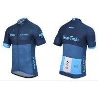 2016 Strava Radtrikot Kurzarm blau Radtrikot Kaufen