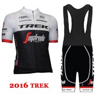 2016 Trek Segafredo Fahrradbekleidung Satz Fahrradtrikot Kurzarm Trikot und Kurz Trägerhose Radtrikot Kaufen