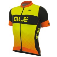 2017 Ale R-EV1 Rumbles Radtrikot Kurzarm Orange Gelb Fluo Radtrikot Kaufen