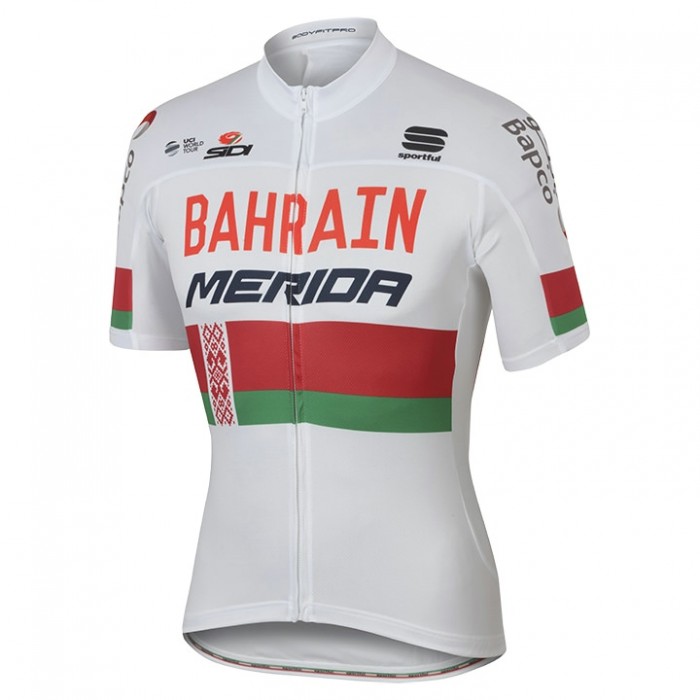 BAHRAIN-MERIDA Weiß Russian Meister Radtrikot Kurzarm 2017 Radtrikot Kaufen BAHRAIN-MERIDA Weiß Russian Meister Radtrikot Kurzarm 2017 Radtrikot Kaufen