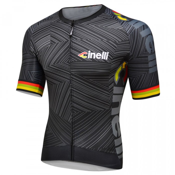 CINELLI ITALO 79 AERO Radtrikot Kurzarm Schwarz Radtrikot Kaufen