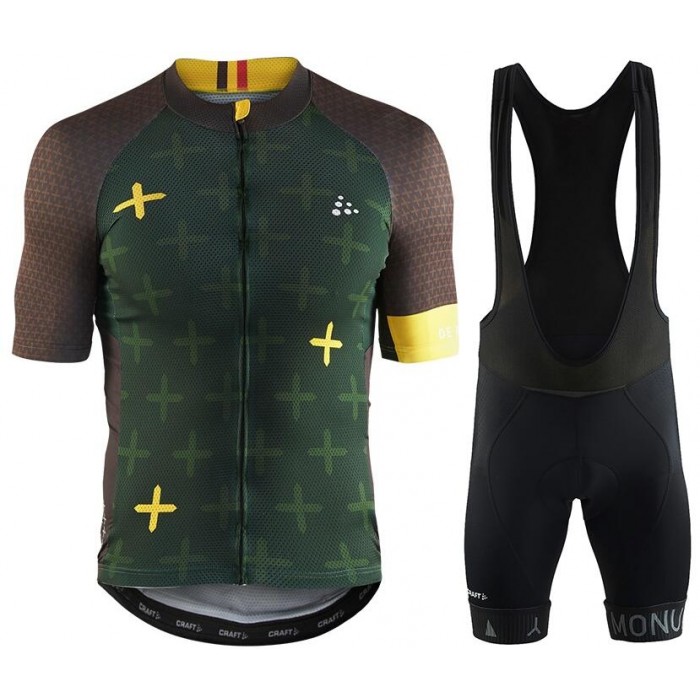 CRAFT MONUMENTS De Ronde 2017 Fahrradbekleidung Satz Radtrikot Kurzarm+Kurz Trägerhose Radtrikot Kaufen