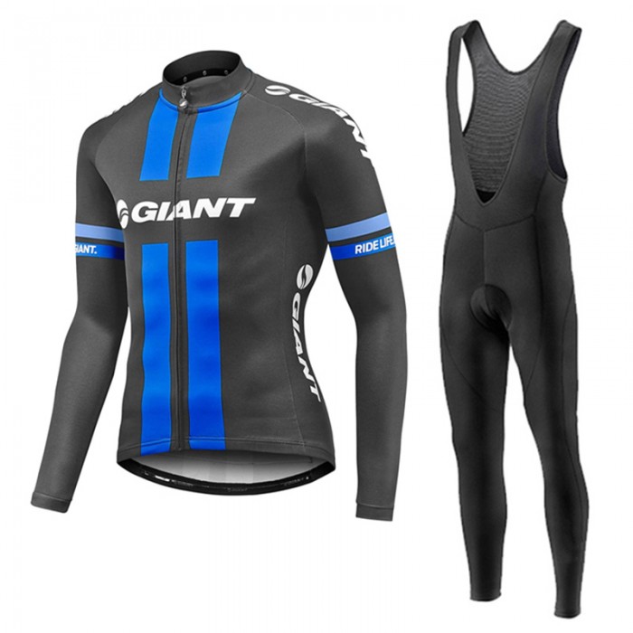 2017 Giant Blau Fahrradbekleidung Satz Radtrikot Langarm+Lang Trägerhose Radtrikot Kaufen 2017 Giant Blau Fahrradbekleidung Satz Radtrikot Langarm+Lang Trägerhose Radtrikot Kaufen