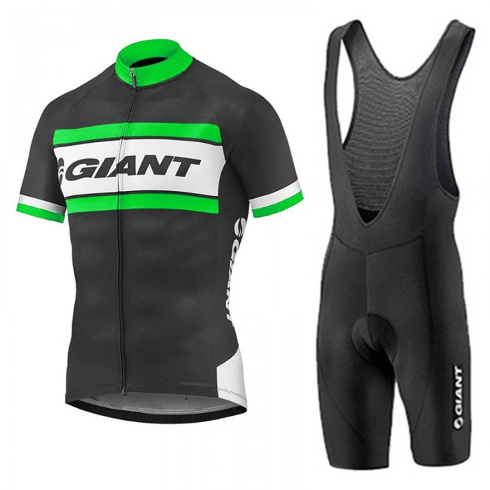 2017 Giant Grün Schwarz Fahrradbekleidung Satz Radtrikot Kurzarm+Kurz Trägerhose Radtrikot Kaufen 2017 Giant Grün Schwarz Fahrradbekleidung Satz Radtrikot Kurzarm+Kurz Trägerhose Radtrikot Kaufen