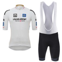 Giro d'Italia 2017 Weiß Fahrradbekleidung Satz Radtrikot Kurzarm+Kurz Trägerhose Radtrikot Kaufen