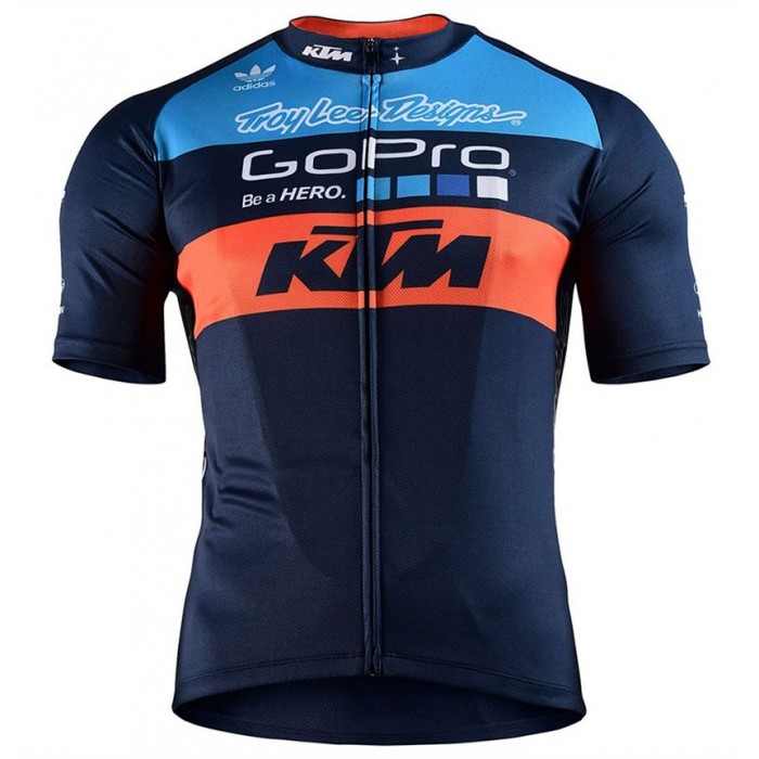 2017 KTM Blau-Orange Radtrikot Kurzarm Radtrikot Kaufen