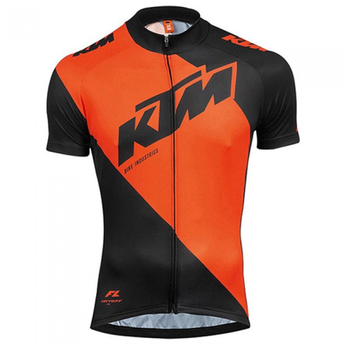 2017 KTM Radtrikot Kurzarm orange Schwarz Radtrikot Kaufen