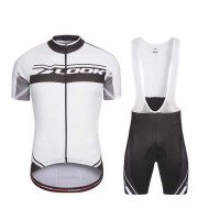 Look 2017 Weiß Fahrradbekleidung Satz Radtrikot Kurzarm+Kurz Trägerhose Radtrikot Kaufen