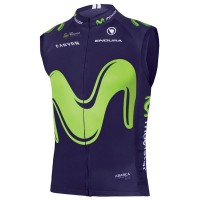 2017 Movistar ärmellose Radtrikot Kaufen