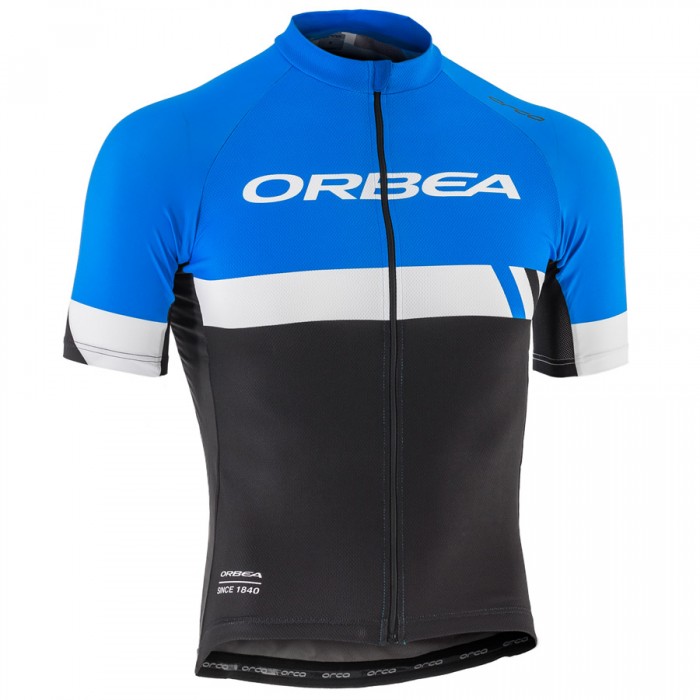 2017 Orbea Club PV17 Radtrikot Kurzarm Blau Schwarz Radtrikot Kaufen