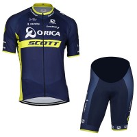 2017 Orica Scott Fahrradbekleidung Satz Radtrikot Kurzarm+Kurz Radhose Radtrikot Kaufen