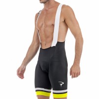2017 Pinarello Corsa Kurz Trägerhose-Schwarz Gelb Radtrikot Kaufen