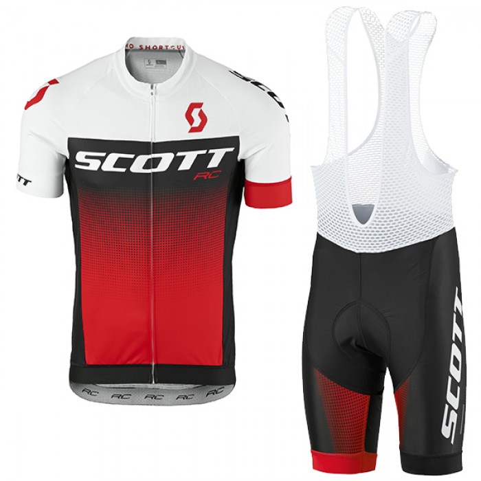 2017 Scott Rc Weiß Schwarz Rot Fahrradbekleidung Satz Radtrikot Kurzarm+Kurz Trägerhose Radtrikot Kaufen 2017 Scott Rc Weiß Schwarz Rot Fahrradbekleidung Satz Radtrikot Kurzarm+Kurz Trägerhose Radtrikot Kaufen