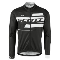 2017 Scott Rc Schwarz-Weiß Radtrikot Langarm Radtrikot Kaufen