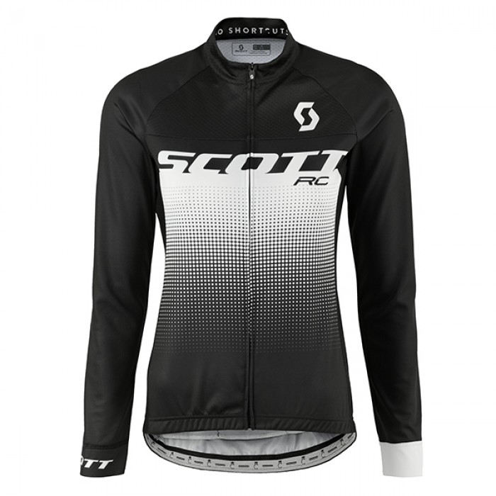 2017 Scott Rc Damen Schwarz Weiß Radtrikot Langarm Radtrikot Kaufen
