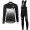 2017 Scott Rc Damen Schwarz Weiß Fahrradbekleidung Satz Radtrikot Langarm+Lang Trägerhose Radtrikot Kaufen