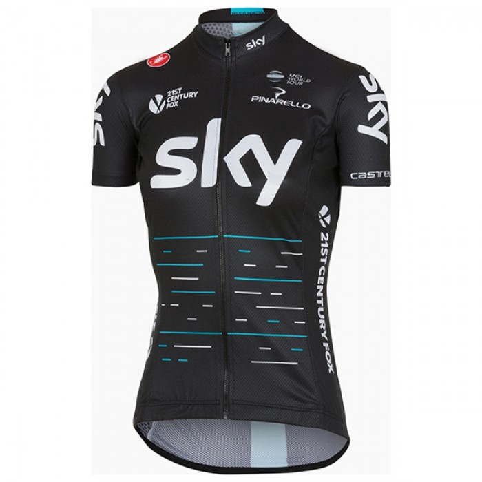 Sky Pro Damen 2017 Schwarz Radtrikot Kurzarm Radtrikot Kaufen