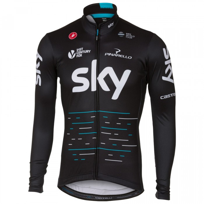 Sky Pro 2017 Radtrikot Langarm Schwarz Radtrikot Kaufen