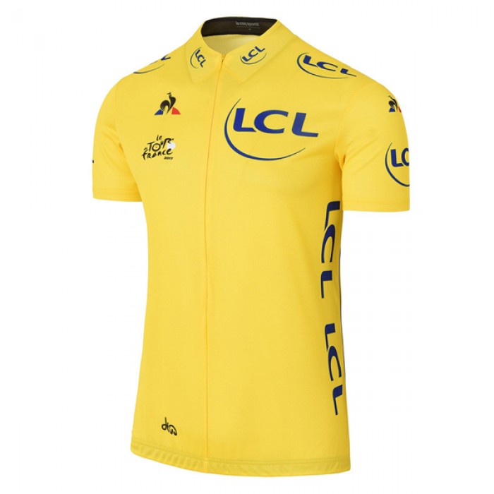 2017 Tour de France Gelb Radtrikot Kurzarm Radtrikot Kaufen