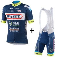 2017 Wanty Groupe Gobert Fahrradbekleidung Satz Radtrikot Kurzarm+Kurz Trägerhose Radtrikot Kaufen