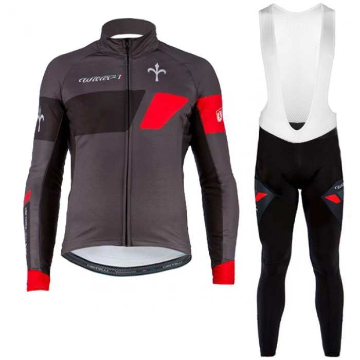 Wilier 2017 Pro Team Fahrradbekleidung Satz Radtrikot Langarm+Lang Trägerhose Radtrikot Kaufen
